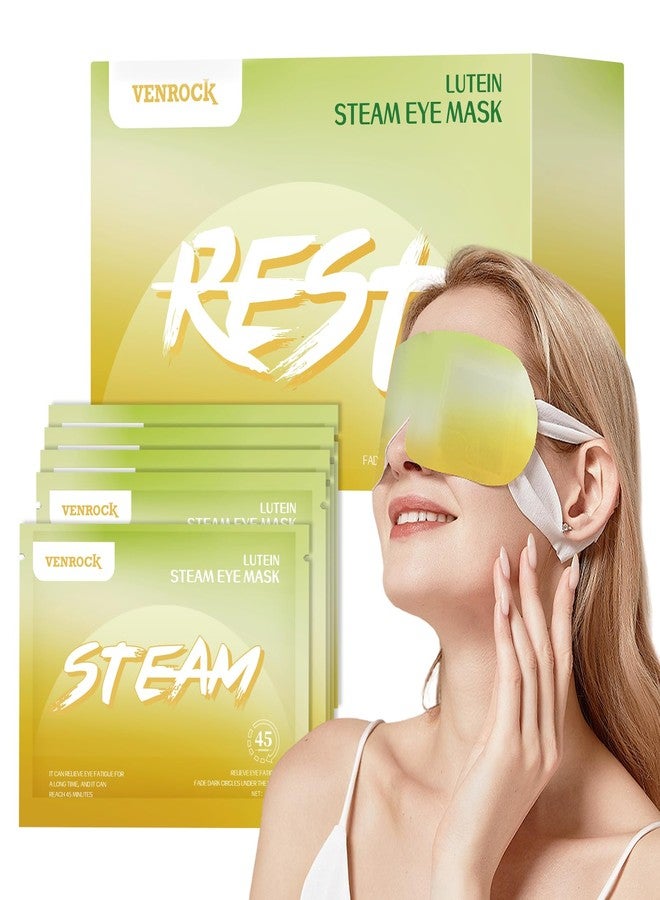 Venrock Lutein Self-Heating Steam Eye Mask 10 Packs - Heated Warm Compress for Dry Eyes, Dark Circles & Puffiness, Disposable SPA Sleep Mask, Travel Essentials & Relaxation Gifts - Image 1